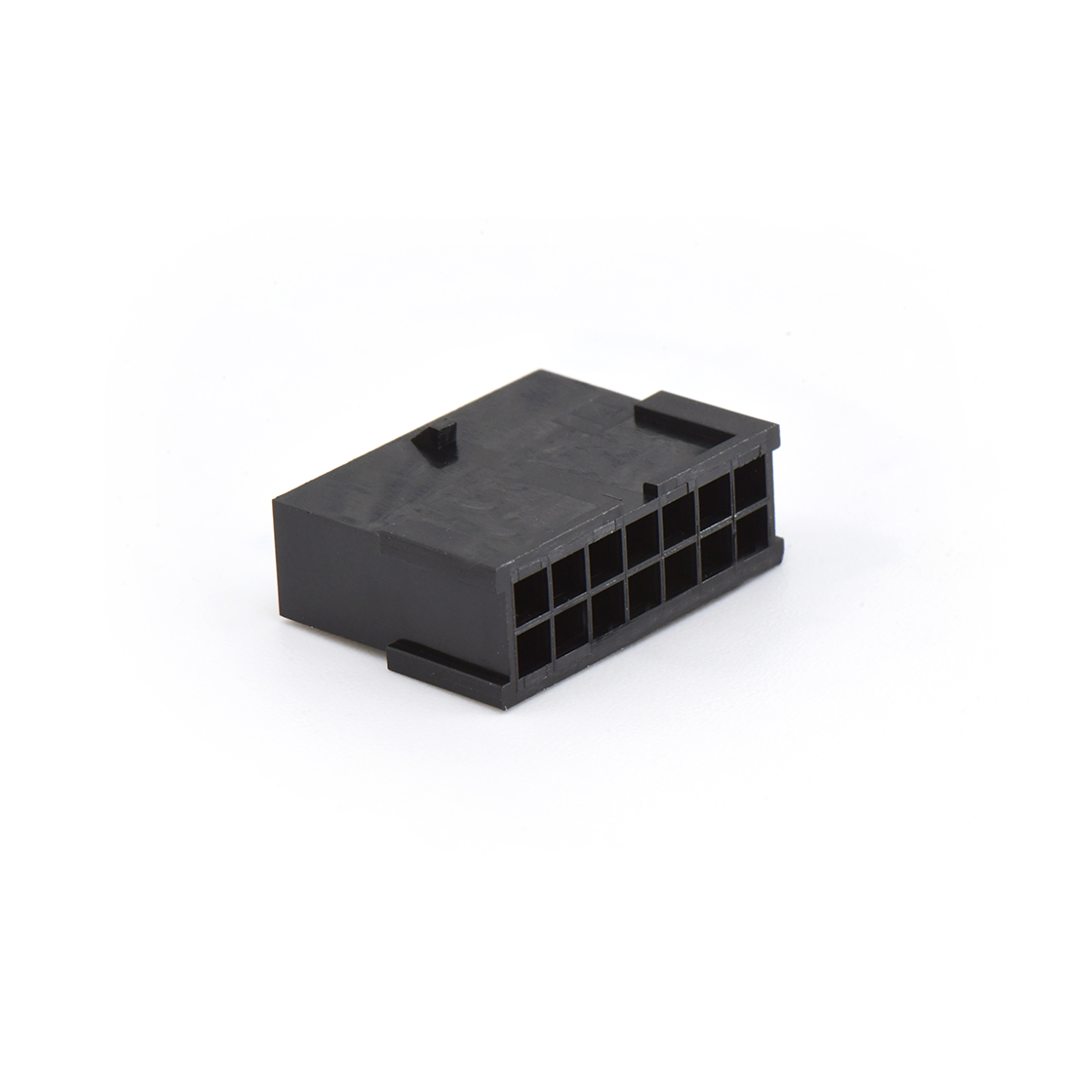 C3030线对线连接器Pitch 3.00mm双排带扣不带翅膀母胶壳 2*7Pin黑色